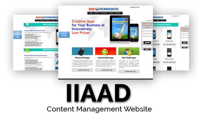 Content Management Website